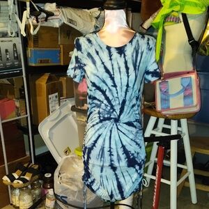 Victoria's Secret Blue Tie-Dye Mini Dress